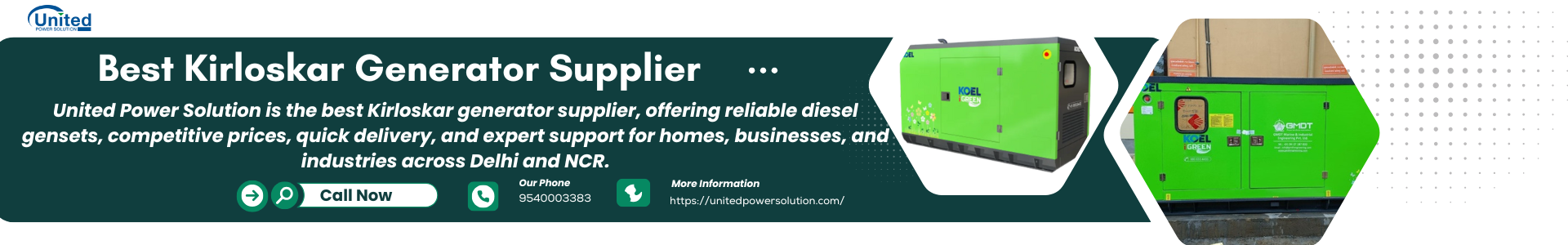 Buy Kirloskar Diesel Generator Delhi 